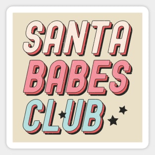 Santa Babes Club Magnet